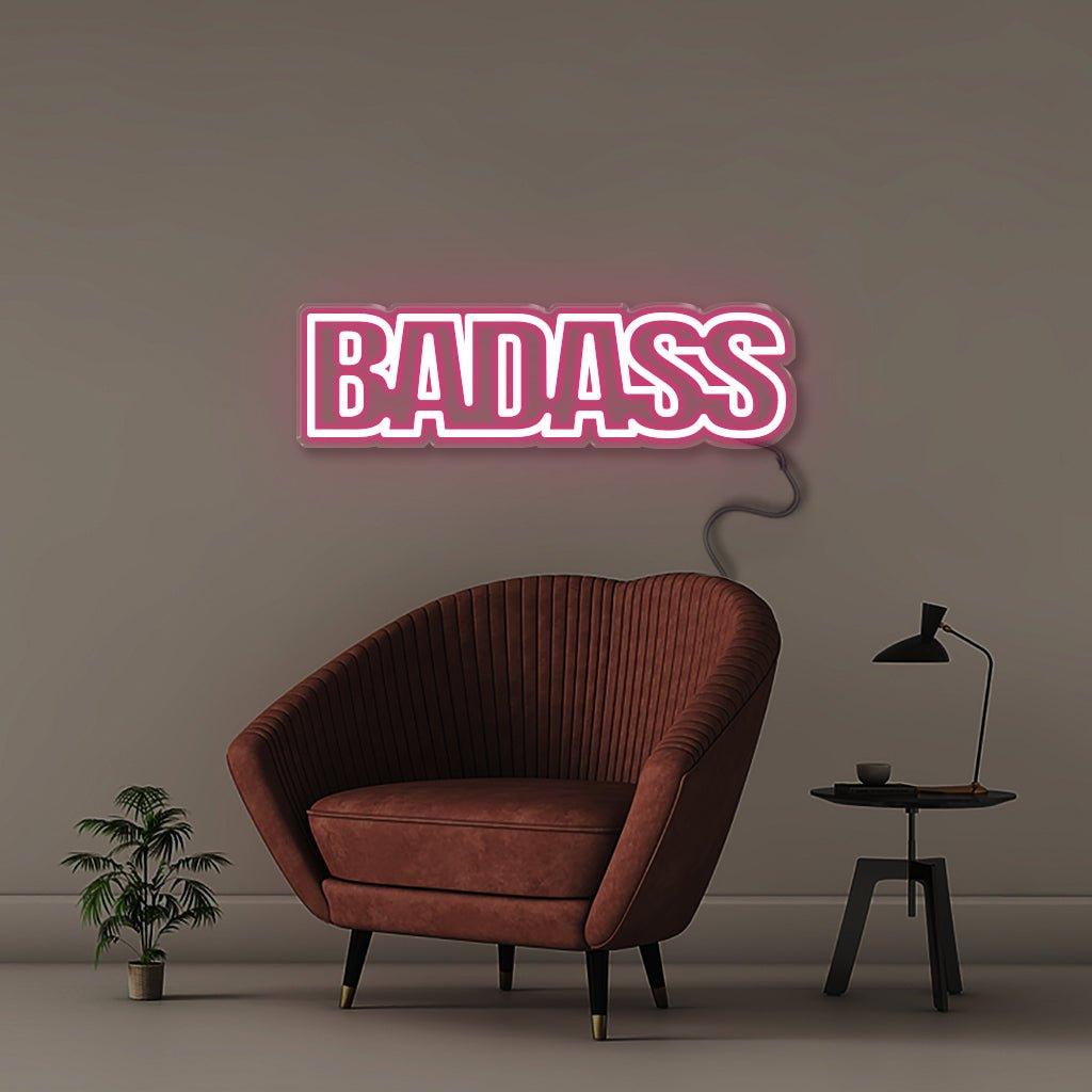 Badass - Neonific - LED Neon Signs - 100 CM - Orange