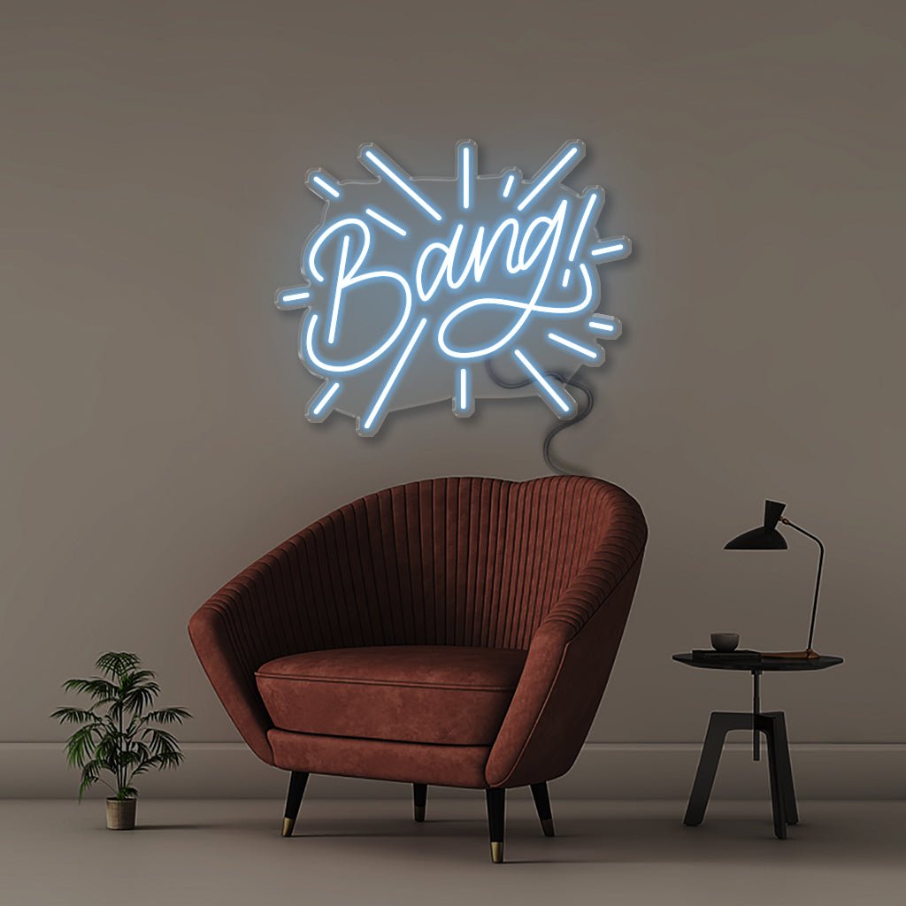Bang - Neonific - LED Neon Signs - 18" (46cm) - Light Blue