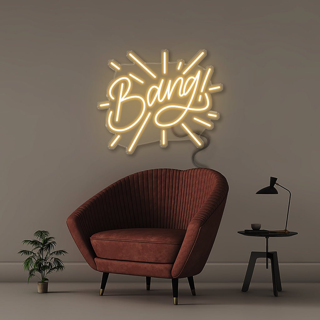 Bang - Neonific - LED Neon Signs - 18" (46cm) - Warm White