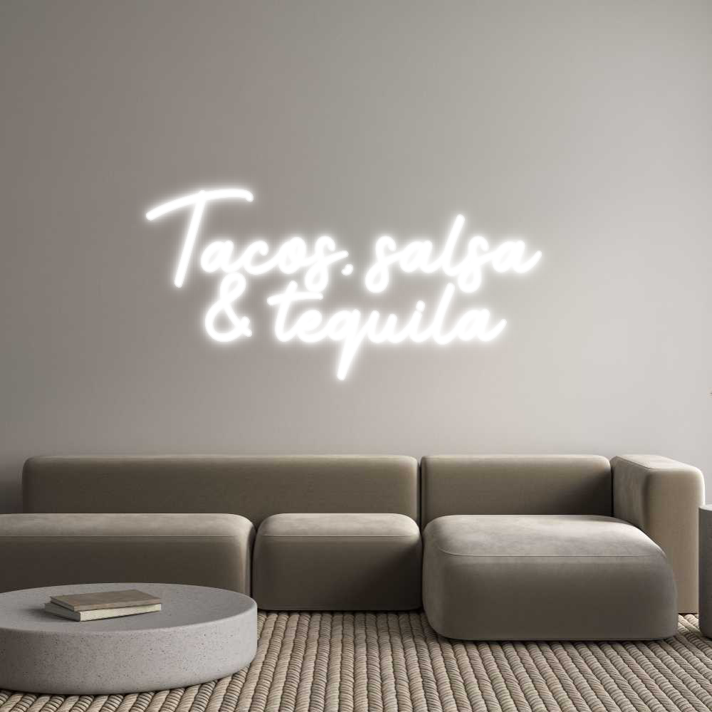 Enseigne LED néon personnalisée : Tacos, salsa ... - Neonific