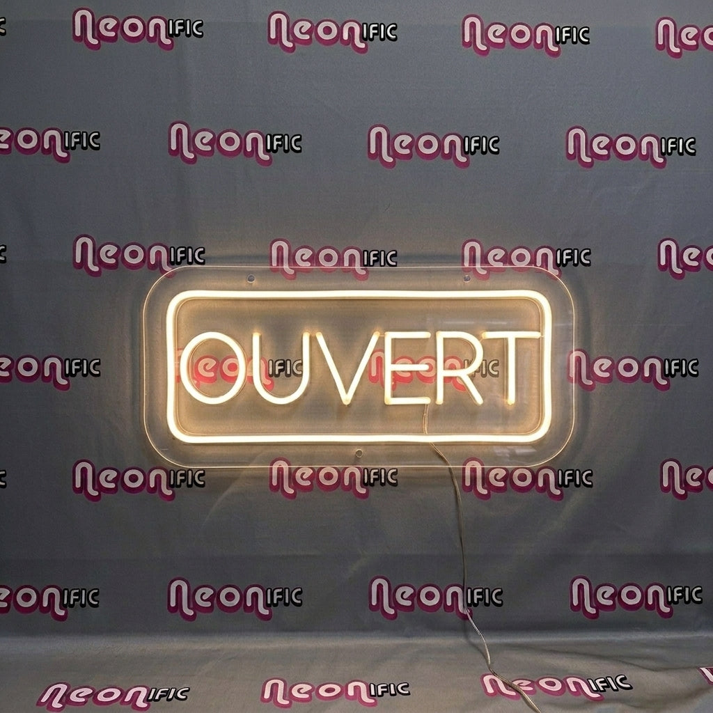 Enseigne Néon LED "OUVERT"
