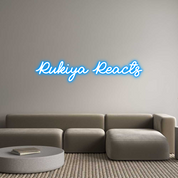 Custom LED Neon Sign: Rukiya Reacts