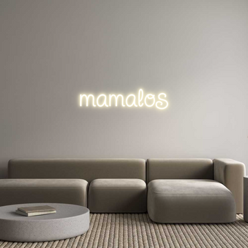 Custom LED Neon Sign: mamalos - Neonific