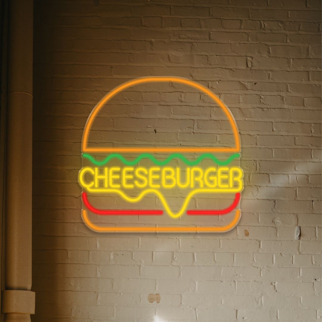 Cheeseburger - Neonific - LED Neon Signs - 36" (91cm) -