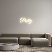 Custom LED Neon Sign: Pretty - Neonific - LED Neon Signs - 