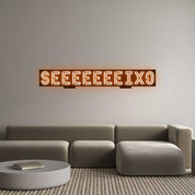 Custom LED Neon Sign: seeeeeeeixo - Neonific - LED Neon Signs - 