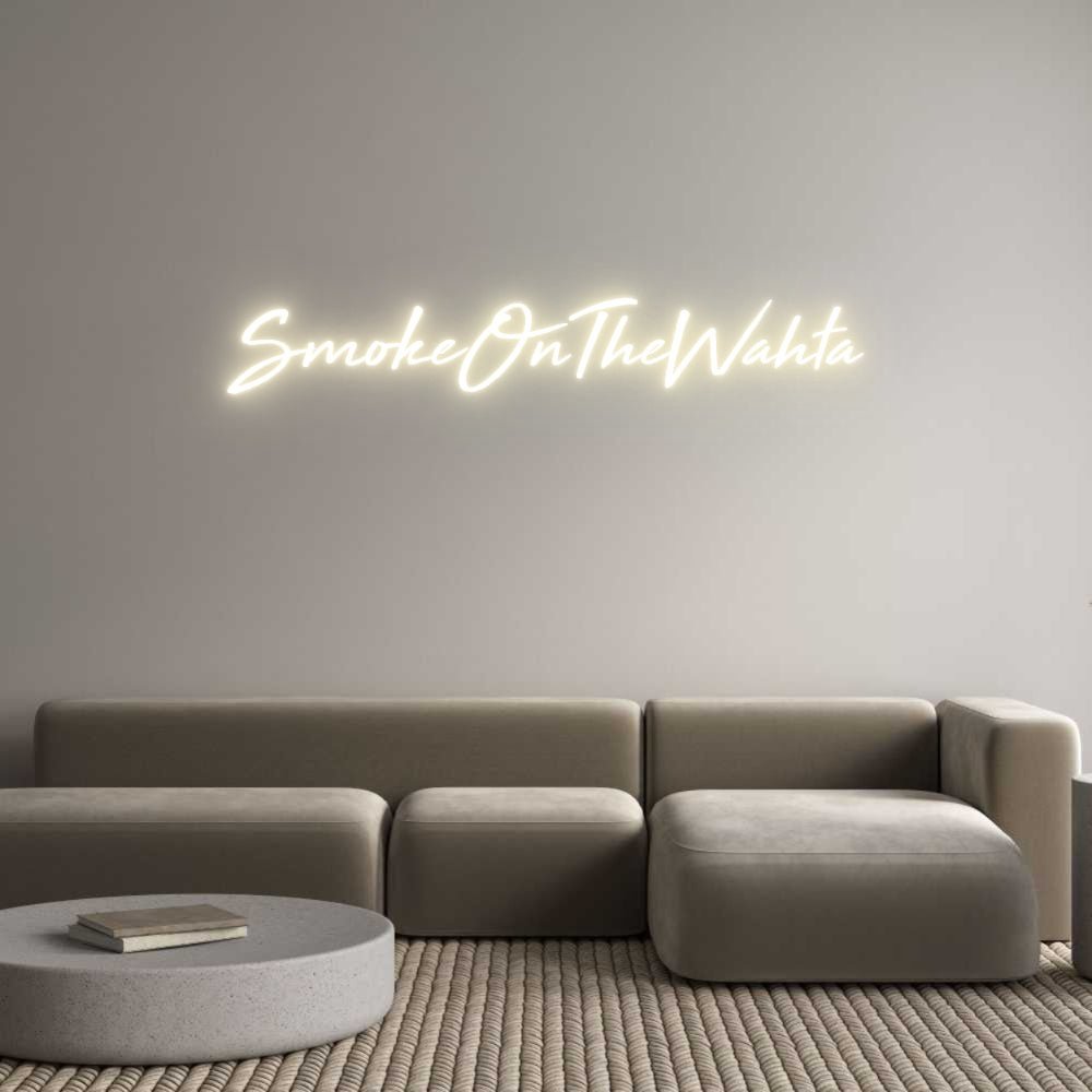 Custom LED Neon Sign: SmokeOnTheWahta - Neonific - LED Neon Signs - -
