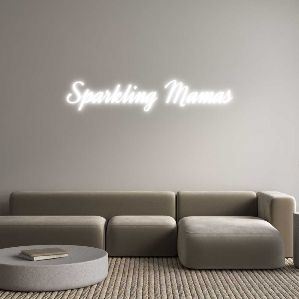 Custom LED Neon Sign: Sparkling Mam... - Neonific - LED Neon Signs - -