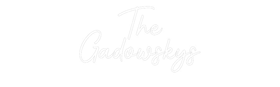 Custom LED Neon Sign: The Gadowskys - Neonific - LED Neon Signs - -