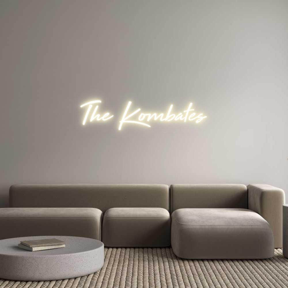 Custom LED Neon Sign: The Kombates - Neonific - LED Neon Signs - 