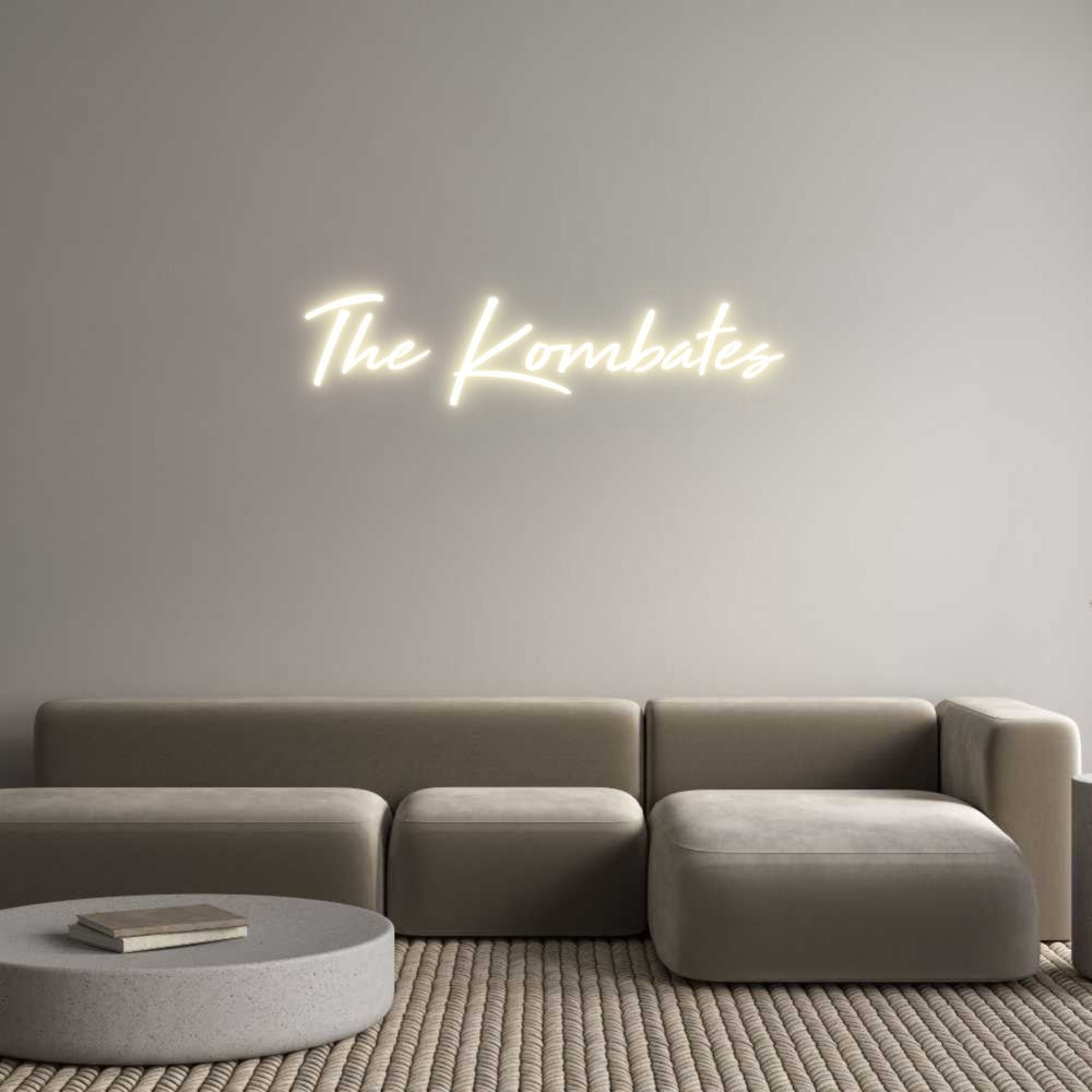 Custom LED Neon Sign: The Kombates - Neonific - LED Neon Signs - -