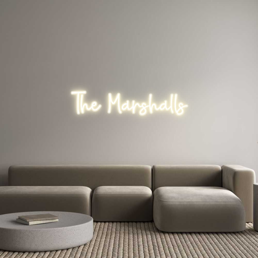Custom LED Neon Sign: The Marshalls - Neonific - LED Neon Signs - -