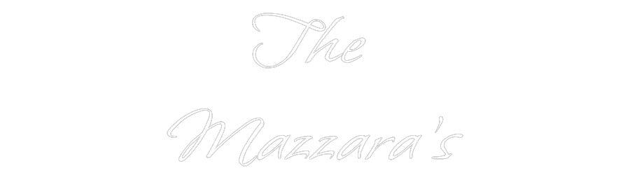 Custom LED Neon Sign: The Mazzara’s - Neonific - LED Neon Signs - -