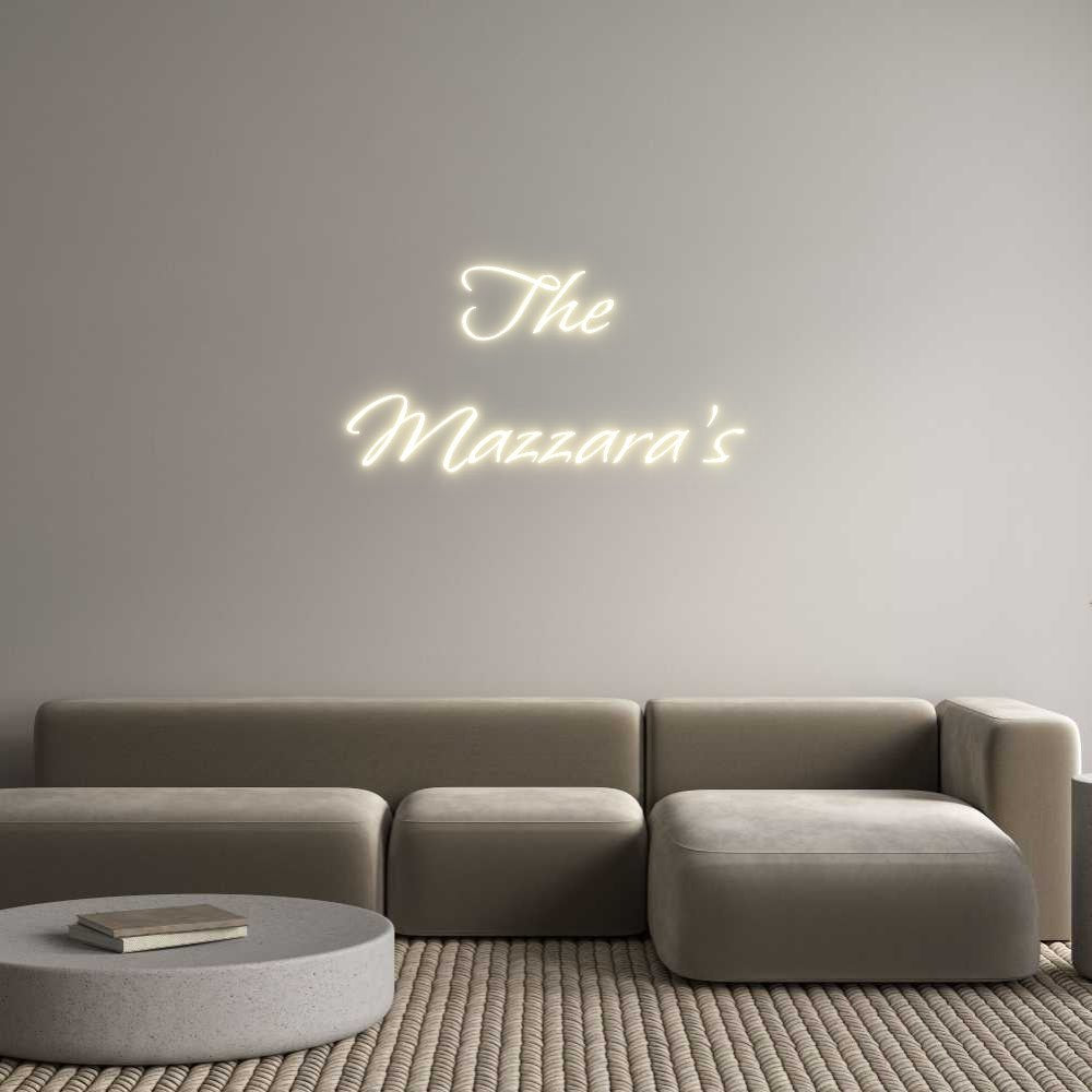 Custom LED Neon Sign: The Mazzara’s - Neonific - LED Neon Signs - -