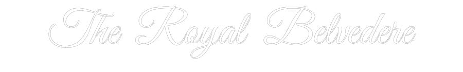 Custom LED Neon Sign: The Royal Bel... - Neonific - LED Neon Signs - -