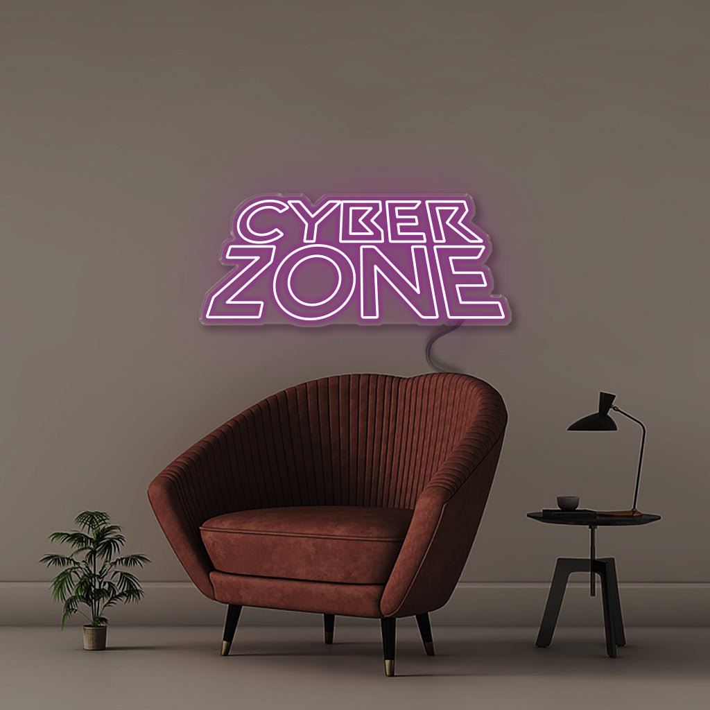 Cyber Zone - Neonific - LED Neon Signs - 30" (76cm) - Purple