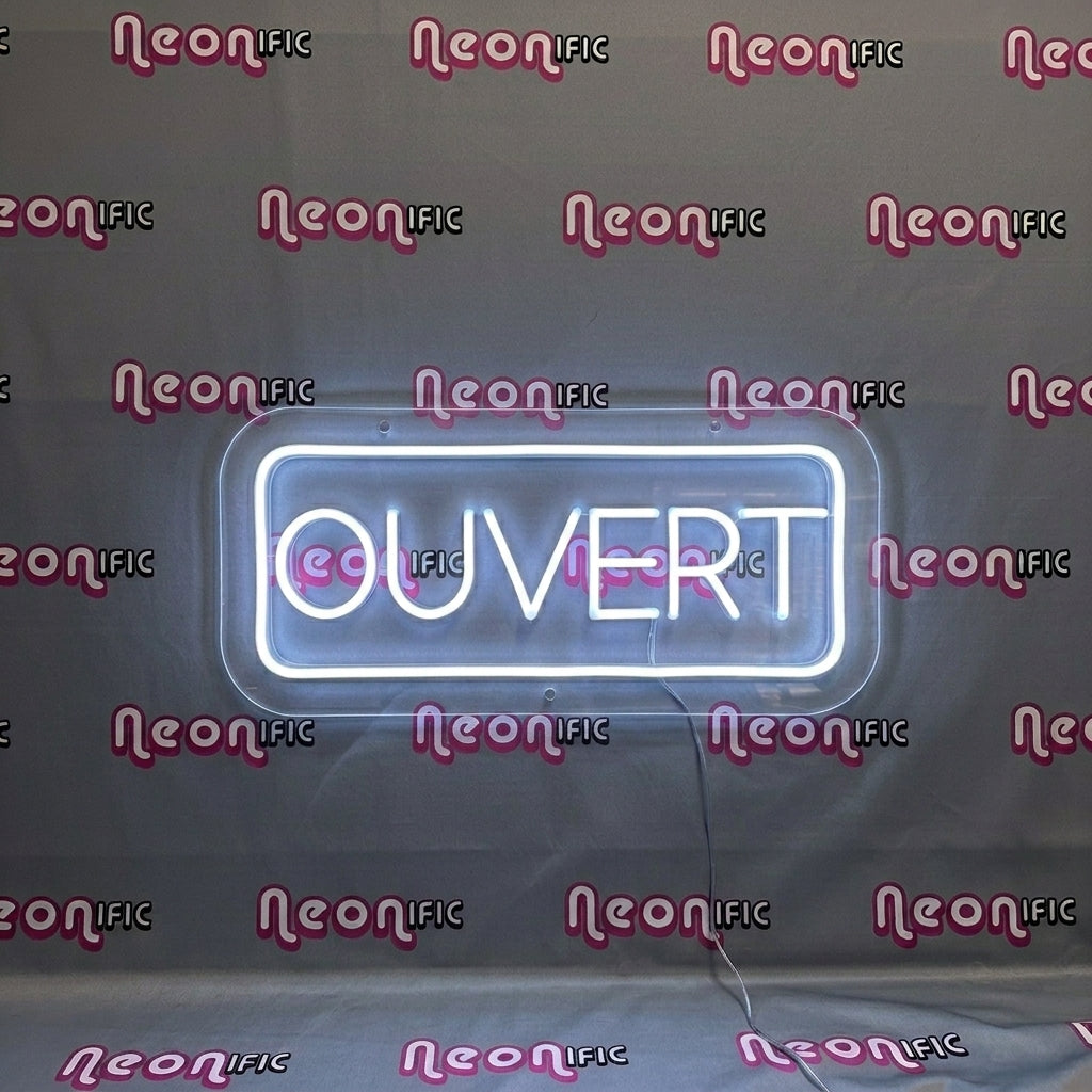 Enseigne Néon LED "OUVERT"