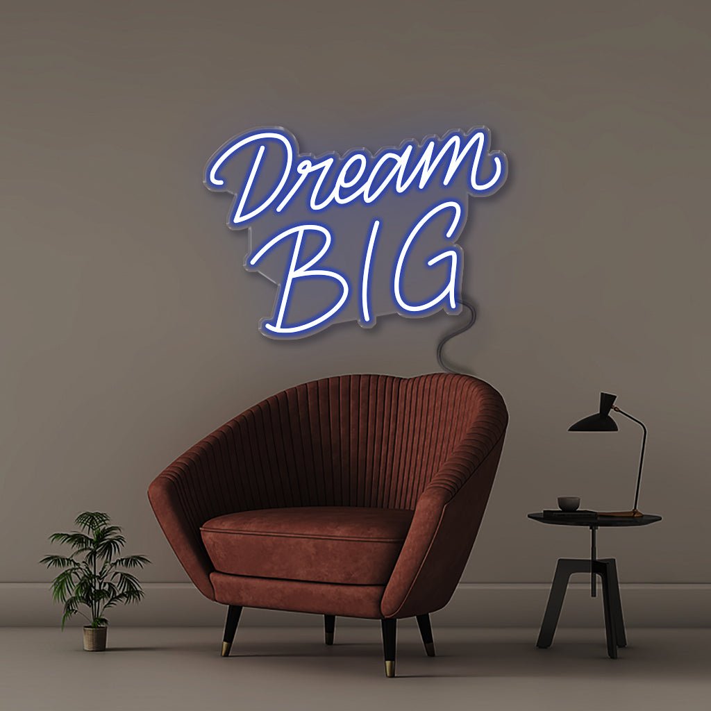 Dream Big - Neonific - LED Neon Signs - 24" (61cm) - Blue