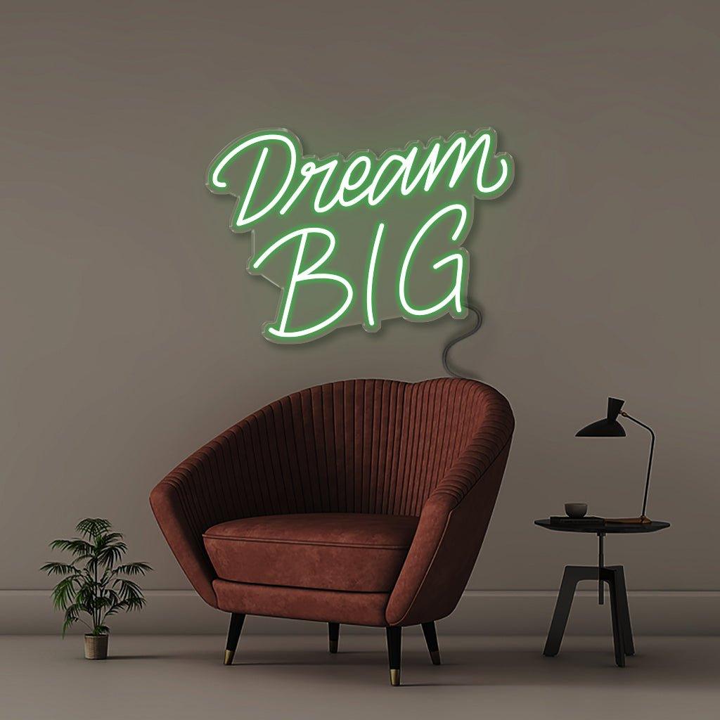 Dream Big - Neonific - LED Neon Signs - 24" (61cm) - Green