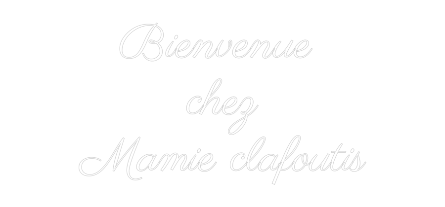 Enseigne LED néon personnalisée : Bienvenue 
c...