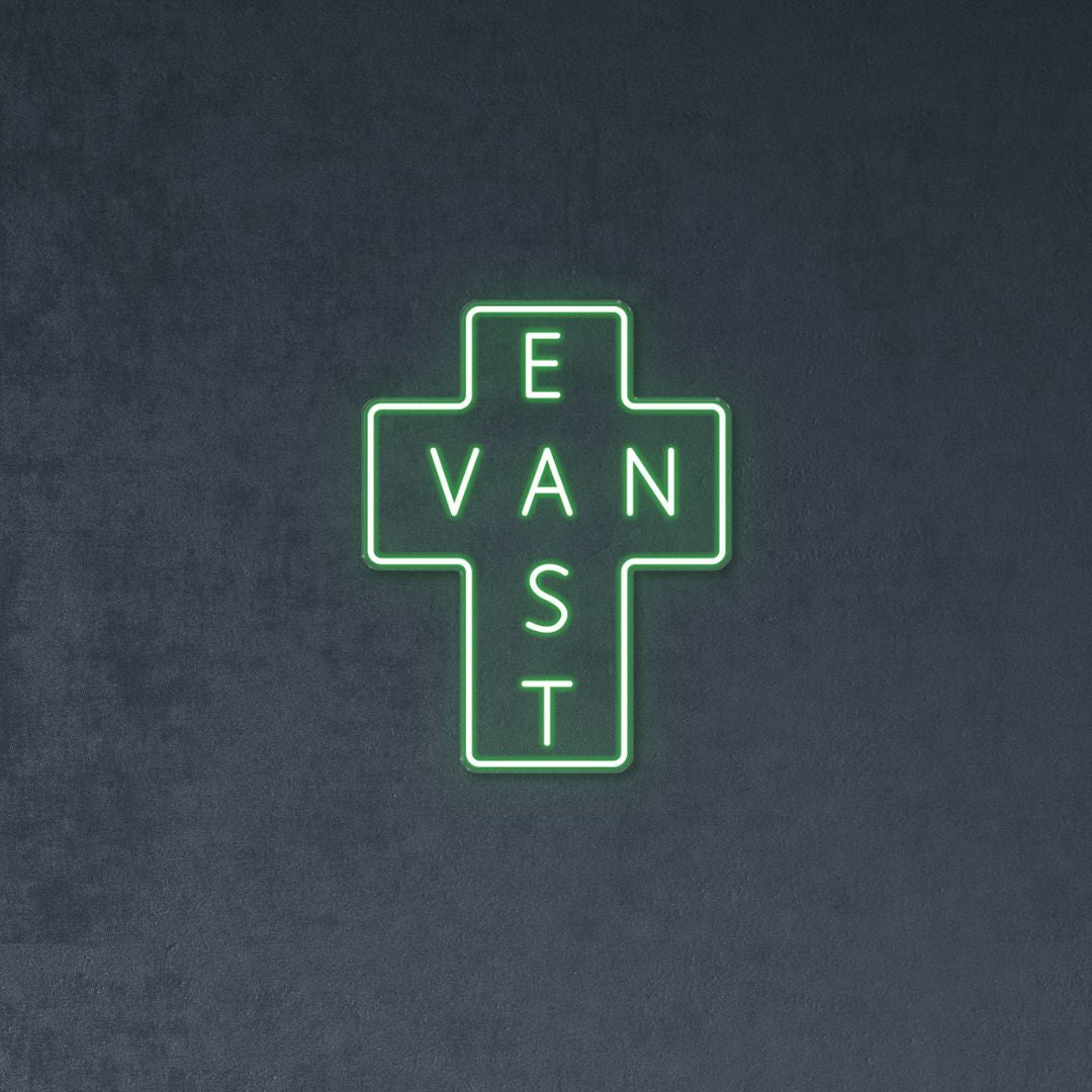 East Van - Neonific - LED Neon Signs - Green - Indoors