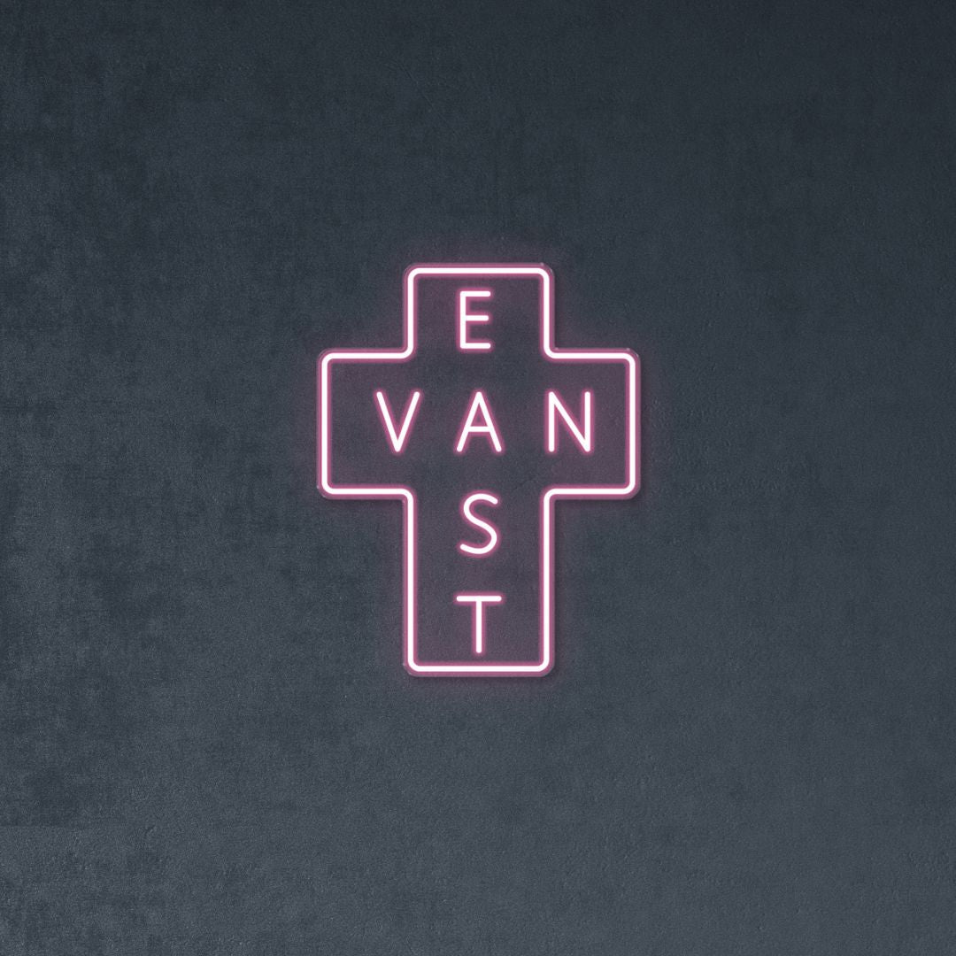 East Van - Neonific - LED Neon Signs - Light Pink - Indoors