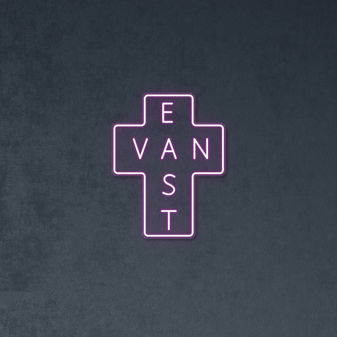 East Van - Neonific - LED Neon Signs - Purple - Indoors