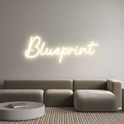 Enseigne LED néon personnalisée: Blueprint - Neonific - LED Neon Signs - 