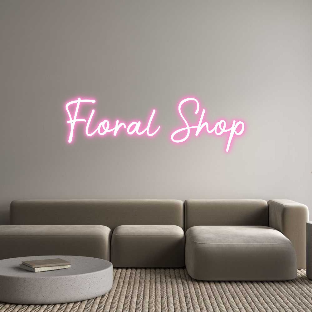 Enseigne LED néon personnalisée: Floral Shop - Neonific - LED Neon Signs - 