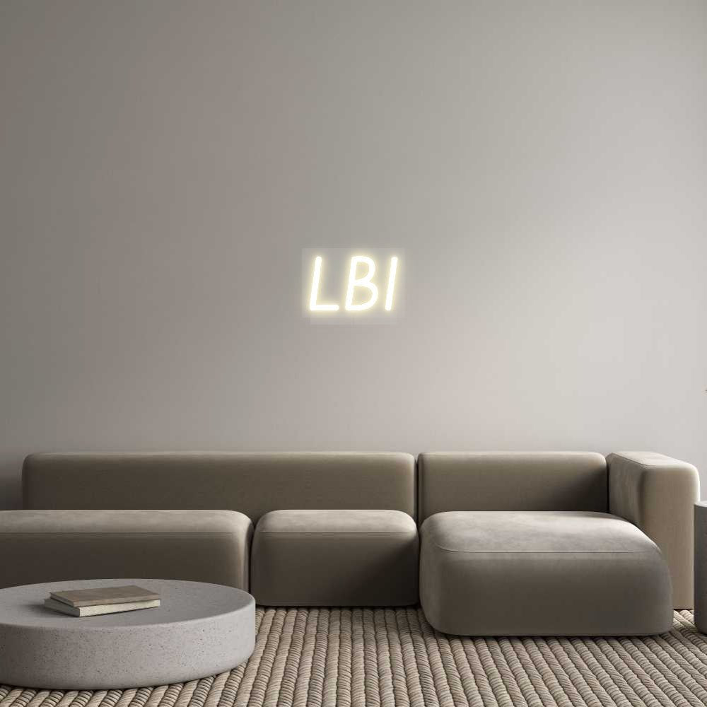 Enseigne LED néon personnalisée: LBI - Neonific - LED Neon Signs - 