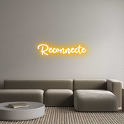 Enseigne LED néon personnalisée : Reconnecte