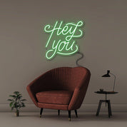 Hey You! - Neonific - LED Neon Signs - 18" (46cm) - Green