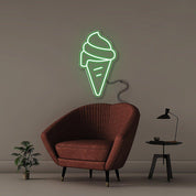 Ice Cream Cone - Neonific - LED Neon Signs - 50 CM - Blue