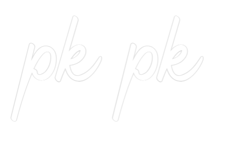 Custom LED Neon Sign: pk pk