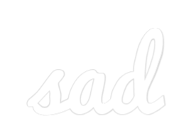 Custom LED Neon Sign: sad