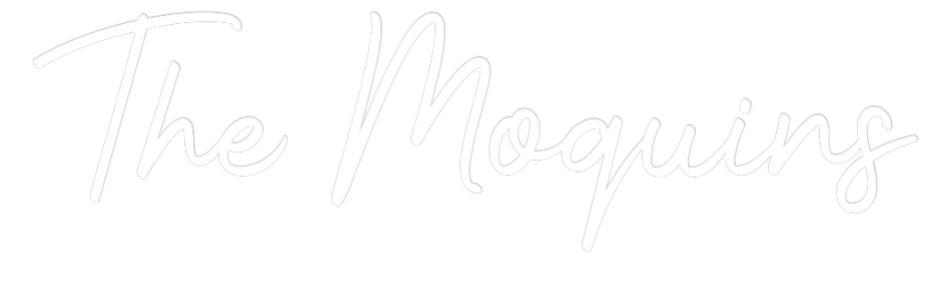 Custom LED Neon Sign: The Moquins