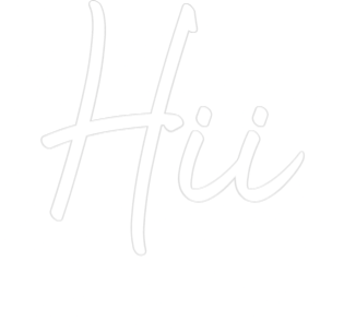 Custom LED Neon Sign: Hii