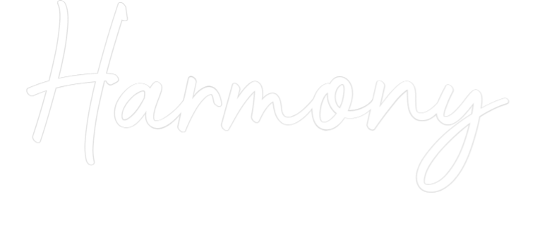 Custom LED Neon Sign: Harmony