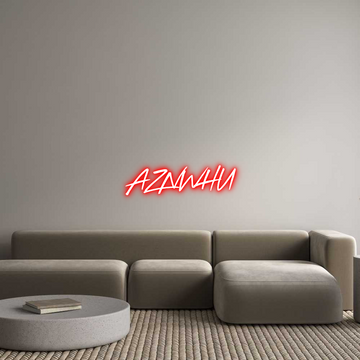 Custom LED Neon Sign: AZNWHU