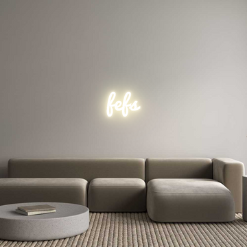 Custom LED Neon Sign: fefs - Neonific