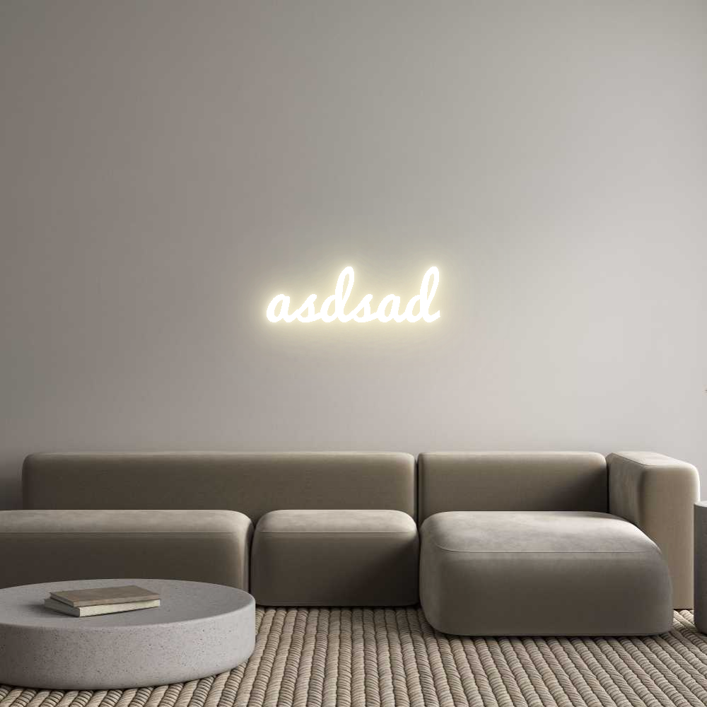Custom LED Neon Sign: asdsad - Neonific
