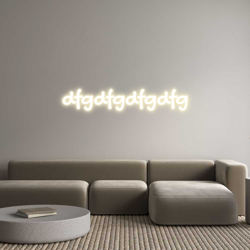 Custom LED Neon Sign: dfgdfgdfgdfg