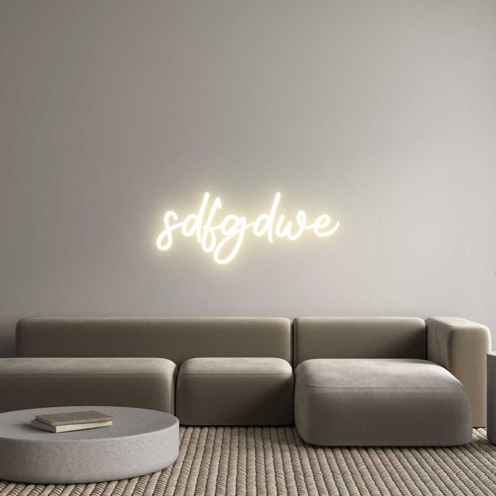 Custom LED Neon Sign: sdfgdwe - Neonific