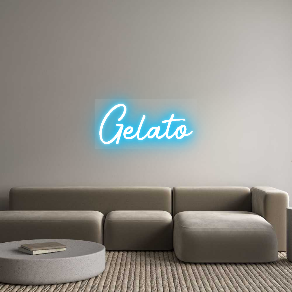 Custom LED Neon Sign: Gelato - Neonific