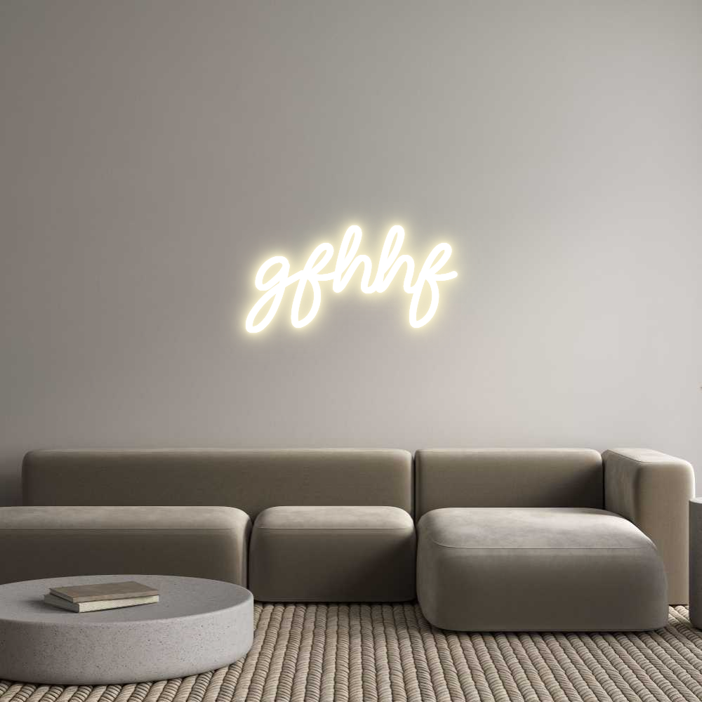 Custom LED Neon Sign: gfhhf