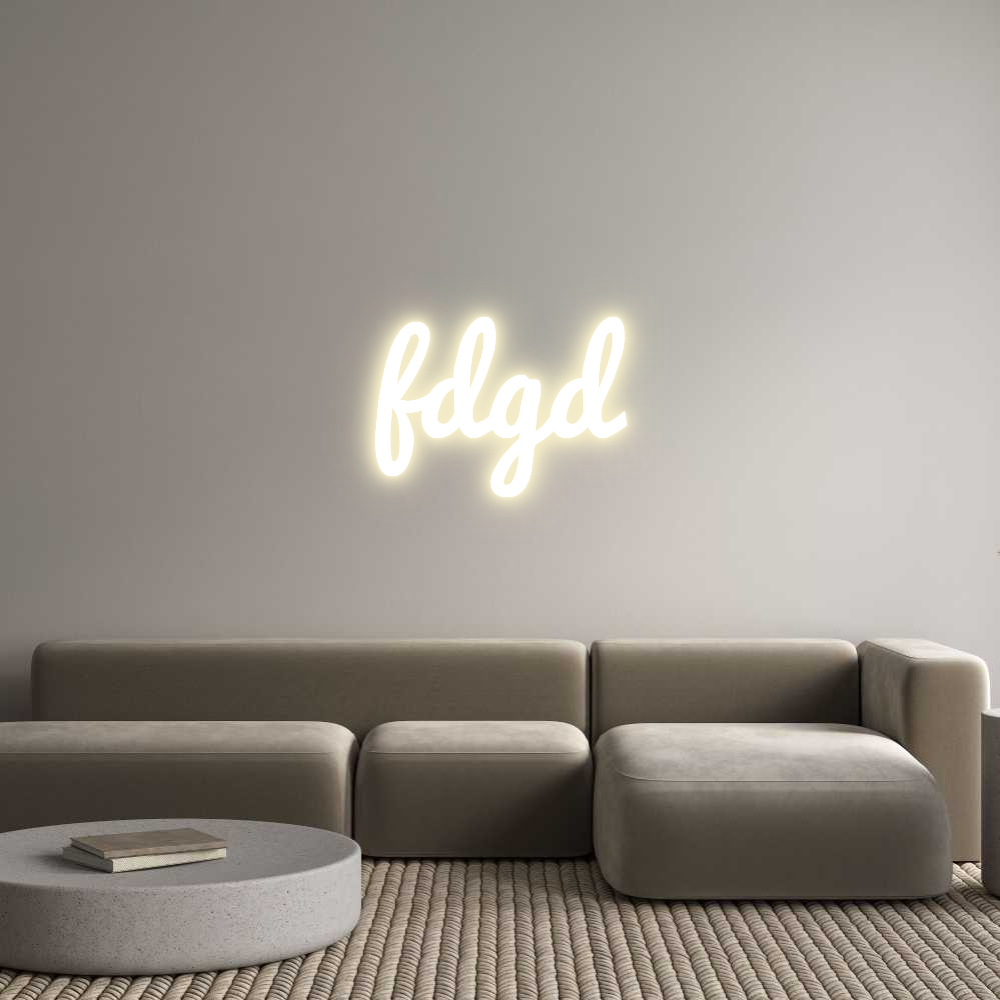 Custom LED Neon Sign: fdgd