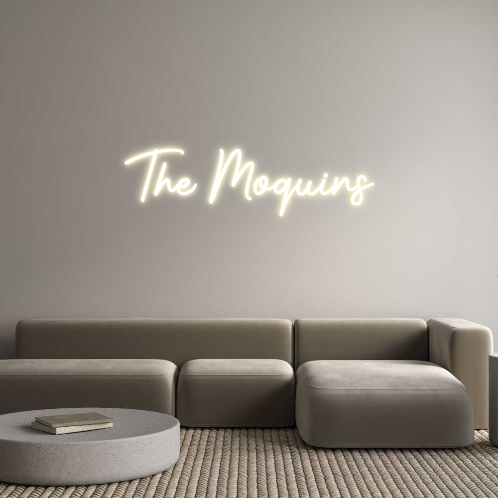 Custom LED Neon Sign: The Moquins