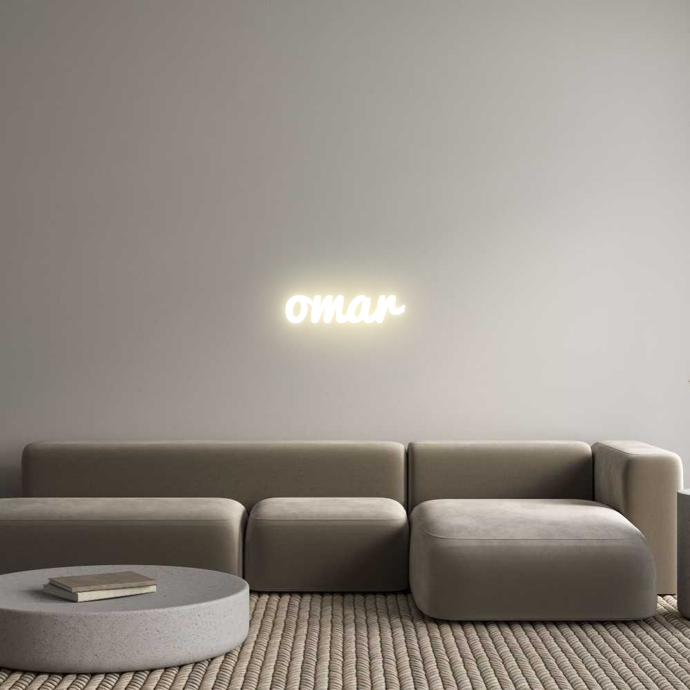 Custom LED Neon Sign: omar - Neonific