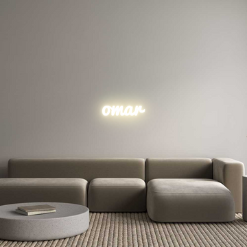 Custom LED Neon Sign: omar - Neonific