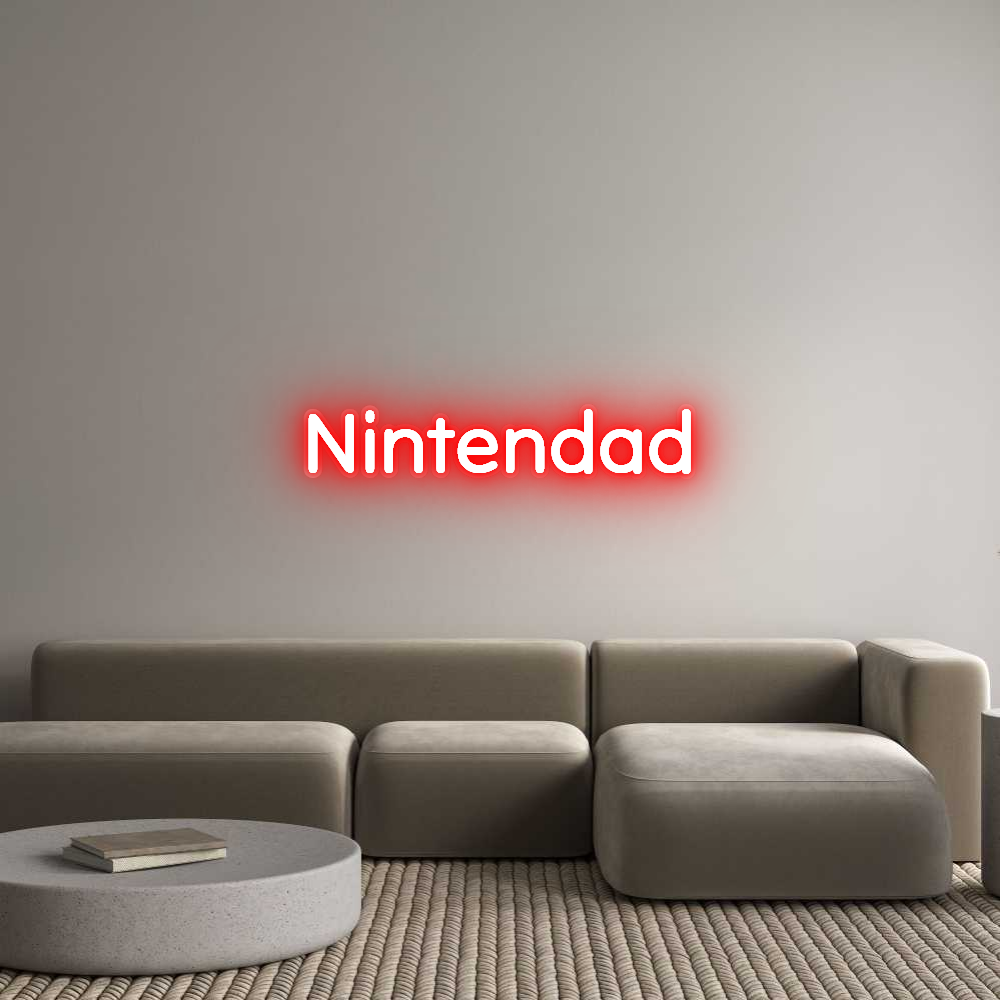 Custom LED Neon Sign: Nintendad - Neonific